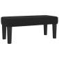 vidaXL Giroletto a Molle con Materasso Nero 80x200 cm inTessuto
