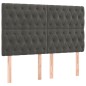 Letto a Molle con Materasso e LED Grigio Scuro 140x200 cm Letto a Molle con Materasso e LED Grigio Scuro 140x200 cm