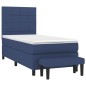 Giroletto a Molle con Materasso Blu 100x200 cm in Tessuto