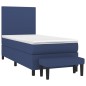 Giroletto a Molle con Materasso Blu 100x200 cm in Tessuto