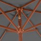 Ombrellone da Esterni con Palo in Legno 270 cm Antracite Ombrellone da Esterni con Palo in Legno 270 cm Antracite