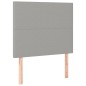 Giroletto a Molle con Materasso Grigio Chiaro 90x200 cm Tessuto