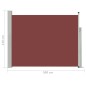 Tenda Laterale Retrattile per Patio 140x500 cm Marrone Tenda Laterale Retrattile per Patio 140x500 cm Marrone