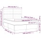 Letto a Molle Materasso e LED Grigio Chiaro 140x190 cm Velluto Letto a Molle Materasso e LED Grigio Chiaro 140x190 cm Velluto