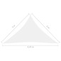 vidaXL Parasole a Vela Oxford Triangolare 3x3x4,24 m Bianco vidaXL Parasole a Vela Oxford Triangolare 3x3x4,24 m Bianco