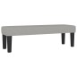 Giroletto a Molle con Materasso Grigio Chiaro 140x190cm Tessuto