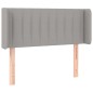 vidaXL Testiera ad Orecchio Grigio Chiaro 103x16x78/88 cm in Tessuto vidaXL Testiera ad Orecchio Grigio Chiaro 103x16x78/88 cm in Tessuto