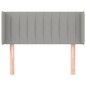 vidaXL Testiera ad Orecchio Grigio Chiaro 103x16x78/88 cm in Tessuto vidaXL Testiera ad Orecchio Grigio Chiaro 103x16x78/88 cm in Tessuto