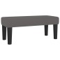 vidaXL Giroletto a Molle con Materasso Grigio 100x200 cm in Similpelle
