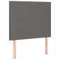 Giroletto a Molle con Materasso Grgio 80x200 cm in Similpelle