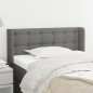 Testiera ad Orecchio Grigio Scuro 93x16x78/88 cm in Tessuto Testiera ad Orecchio Grigio Scuro 93x16x78/88 cm in Tessuto
