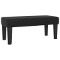 vidaXL Giroletto a Molle con Materasso Nero 100x200 cm in Similpelle