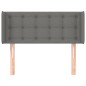 Testiera ad Orecchio Grigio Scuro 93x16x78/88 cm in Tessuto Testiera ad Orecchio Grigio Scuro 93x16x78/88 cm in Tessuto
