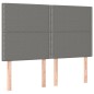 Giroletto a Molle con Materasso Grigio Scuro 140x190 cm Tessuto