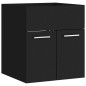 vidaXL Mobile Sottolavabo Nero 41x38,5x46 cm in Multistrato