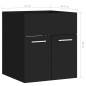 vidaXL Mobile Sottolavabo Nero 41x38,5x46 cm in Multistrato