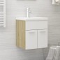 Mobile Sottolavabo Bianco Rovere Sonoma 41x38,5x46cm Truciolato