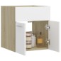 Mobile Sottolavabo Bianco Rovere Sonoma 41x38,5x46cm Truciolato
