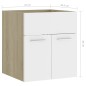 Mobile Sottolavabo Bianco Rovere Sonoma 41x38,5x46cm Truciolato