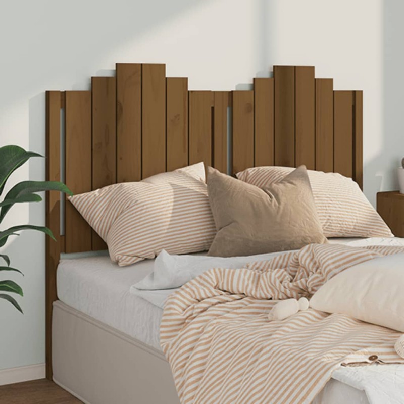 Testiera per Letto Miele 146x4x110 cm Legno Massello di Pino Testiera per Letto Miele 146x4x110 cm Legno Massello di Pino