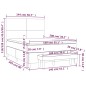 Giroletto a Molle con Materasso Crema 140x200 cm in Similpelle