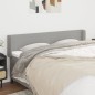 Testiera ad Orecchio Grigio Chiaro 163x16x78/88 cm in Tessuto Testiera ad Orecchio Grigio Chiaro 163x16x78/88 cm in Tessuto