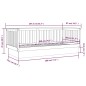 Dormeuse Bianca 80x200 cm in Legno Massello di Pino Dormeuse Bianca 80x200 cm in Legno Massello di Pino