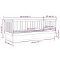 Dormeuse 100x200 cm in Legno Massello di Pino Dormeuse 100x200 cm in Legno Massello di Pino