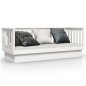 vidaXL Dormeuse senza Materasso Bianco 75x190 cm in Legno di Pino