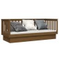 Dormeuse Marrone Miele 75x190 cm in Legno Massello di Pino Dormeuse Marrone Miele 75x190 cm in Legno Massello di Pino