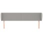 Testiera ad Orecchio Grigio Chiaro 163x23x78/88 cm in Tessuto Testiera ad Orecchio Grigio Chiaro 163x23x78/88 cm in Tessuto
