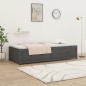 Dormeuse Grigia 75x190 cm 2FT6 Small Single in Massello di Pino Dormeuse Grigia 75x190 cm 2FT6 Small Single in Massello di Pino