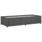 Dormeuse Grigia 75x190 cm 2FT6 Small Single in Massello di Pino Dormeuse Grigia 75x190 cm 2FT6 Small Single in Massello di Pino