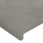 Testiera ad Orecchio Grigio Chiaro 83x23x118/128 cm in Velluto Testiera ad Orecchio Grigio Chiaro 83x23x118/128 cm in Velluto