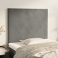 vidaXL Testiera 2 pz Grigio Chiaro 80x5x78/88 cm in Velluto
