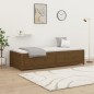 Dormeuse Marrone Miele 90x200 cm in Legno Massello di Pino Dormeuse Marrone Miele 90x200 cm in Legno Massello di Pino