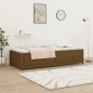 Dormeuse Marrone Miele 90x200 cm in Legno Massello di Pino Dormeuse Marrone Miele 90x200 cm in Legno Massello di Pino