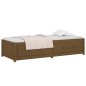 Dormeuse Marrone Miele 90x200 cm in Legno Massello di Pino Dormeuse Marrone Miele 90x200 cm in Legno Massello di Pino