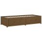 Dormeuse Marrone Miele 90x200 cm in Legno Massello di Pino Dormeuse Marrone Miele 90x200 cm in Legno Massello di Pino