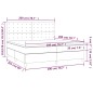 vidaXL Giroletto a Molle con Materasso Bianco 200x200cm in Similpelle