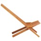 Sedia a Sdraio da Giardino Pieghevole Legno Massello d'Acacia Sedia a Sdraio da Giardino Pieghevole Legno Massello d'Acacia
