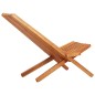 Sedia a Sdraio da Giardino Pieghevole Legno Massello d'Acacia Sedia a Sdraio da Giardino Pieghevole Legno Massello d'Acacia