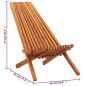 Sedia a Sdraio da Giardino Pieghevole Legno Massello d'Acacia Sedia a Sdraio da Giardino Pieghevole Legno Massello d'Acacia