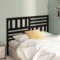 vidaXL Testiera per Letto Nera 126x4x100 cm in Legno Massello di Pino vidaXL Testiera per Letto Nera 126x4x100 cm in Legno Massello di Pino