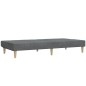Divano Letto a 2 Posti Pouf e 2 Cuscini Grigio Chiaro Tessuto Divano Letto a 2 Posti Pouf e 2 Cuscini Grigio Chiaro Tessuto
