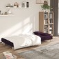 Divano Letto a 2 Posti con 2 Cuscini Viola in Tessuto Divano Letto a 2 Posti con 2 Cuscini Viola in Tessuto