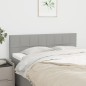 Testiere 2 pz Grigio Chiaro 72x5x78/88 cm in Tessuto Testiere 2 pz Grigio Chiaro 72x5x78/88 cm in Tessuto