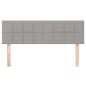 Testiere 2 pz Grigio Chiaro 72x5x78/88 cm in Tessuto Testiere 2 pz Grigio Chiaro 72x5x78/88 cm in Tessuto
