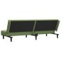 Divano Letto a 2 Posti con Poggiapiedi Verde Chiaro in Velluto Divano Letto a 2 Posti con Poggiapiedi Verde Chiaro in Velluto
