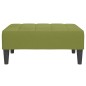 Divano Letto 2 Posti 2 Cuscini Poggiapiedi Verde Chiaro Velluto Divano Letto 2 Posti 2 Cuscini Poggiapiedi Verde Chiaro Velluto